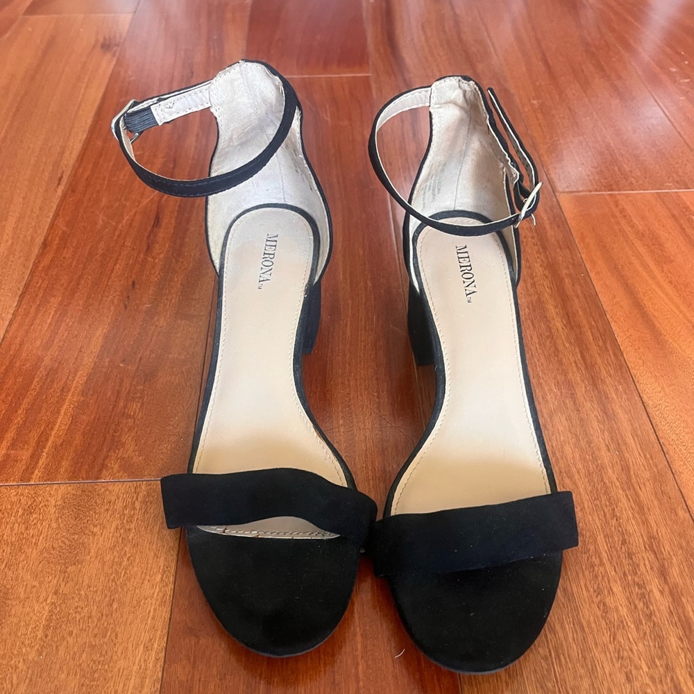 Black Heeled Sandals
